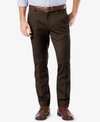 Dockers Men's Easy Straight Fit Khaki Stretch Pants In Dark Pebble