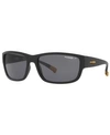 Arnette Polarized Sunglasses, An4256 62 In Black/polar Grey