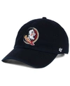 47 Brand Florida State Seminoles Clean Up Cap In Black