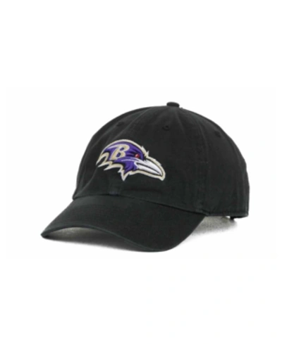 47 Brand Baltimore Ravens Clean Up Cap In Black