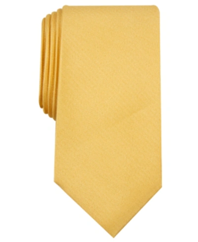 Club Room Men's Solid Tie, Created For Macy's In Yellow