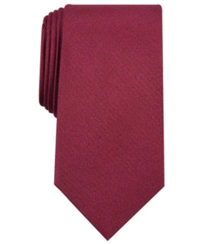 Club Room Men's Solid Tie, Created For Macy's In Burgundy