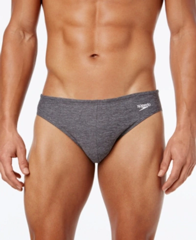 Speedo Swimwear, Solar 1'' Swim Briefs In Heather Grey