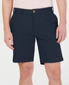 Club Room Men's Regular-fit 7" 4-way Stretch Shorts, Created For Macy's In Basic Navy