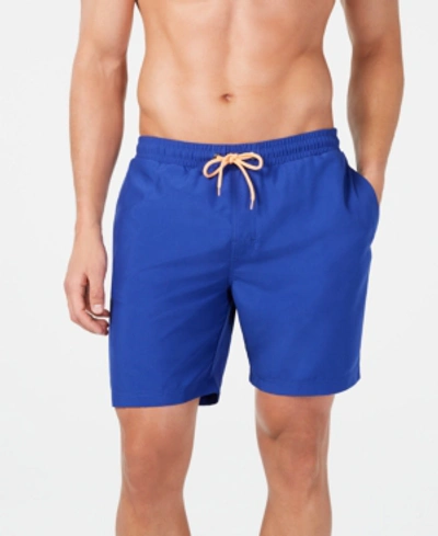Club Room Men's Quick-dry Performance Solid 5" Swim Trunks, Created For Macy's In New Cerulean