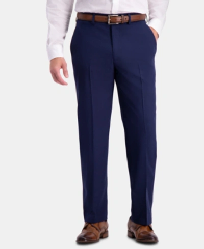 Haggar Men's Active Series Herringbone Classic-fit Suit Separate Pants In Bright Blue
