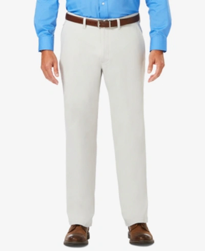 Haggar J.m.  Men's Luxury Comfort Classic-fit Performance Stretch Casual Pants In Off White