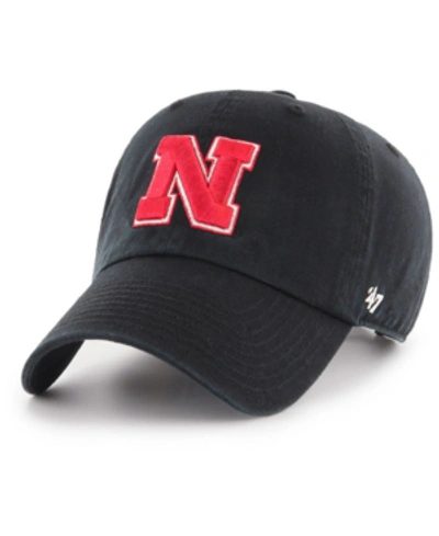 47 Brand Nebraska Cornhuskers Clean Up Cap In Black