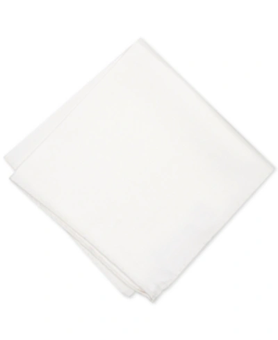 Alfani Men's Solid Pocket Square, Created For Macy's In White