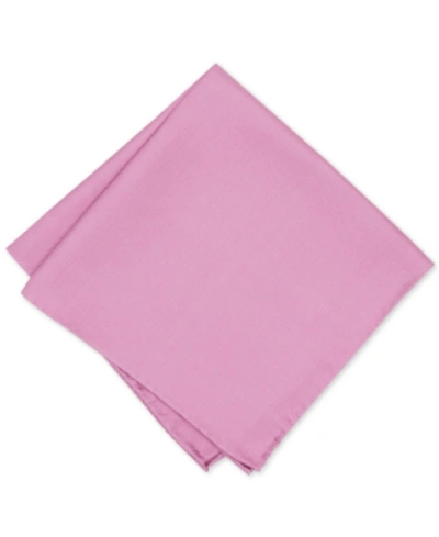 Alfani Men's Solid Pocket Square, Created For Macy's In Pale Pink