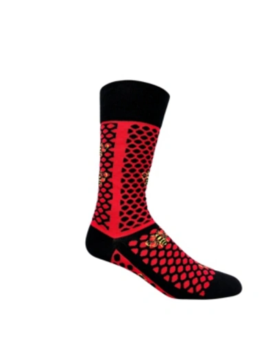 Love Sock Company Men's Casual Socks - Beedots In Red