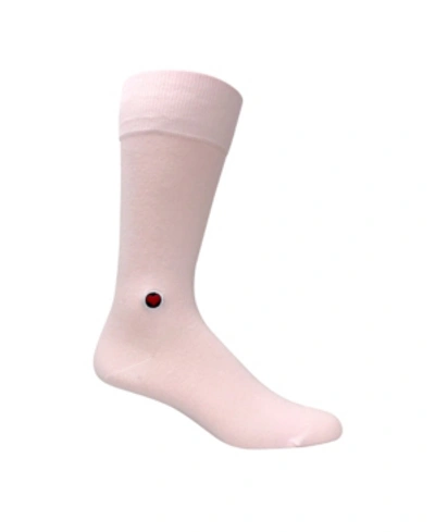 Love Sock Company Men's Solid Socks - Navy In Pink