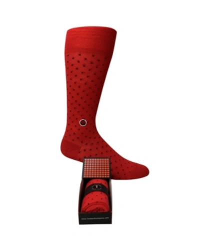 Love Sock Company Men's Socks Gift Box - Biz Dots In Red