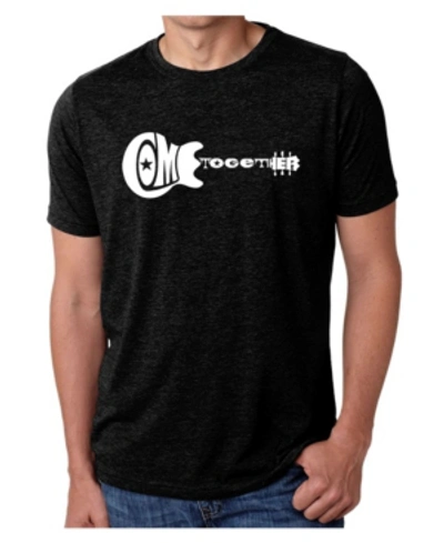 La Pop Art Mens Premium Blend Word Art T-shirt In Black