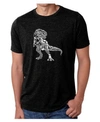 La Pop Art Mens Premium Blend Word Art T-shirt - Dinosaur In Black