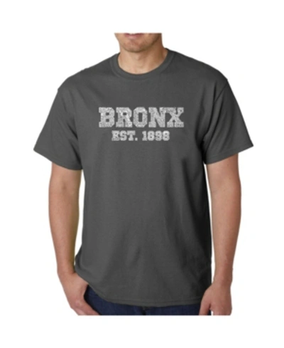 La Pop Art Mens Word Art T-shirt In Gray
