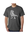 LA POP ART MENS WORD ART T-SHIRT
