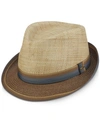 SCALA MEN'S TWO-TONE FEDORA