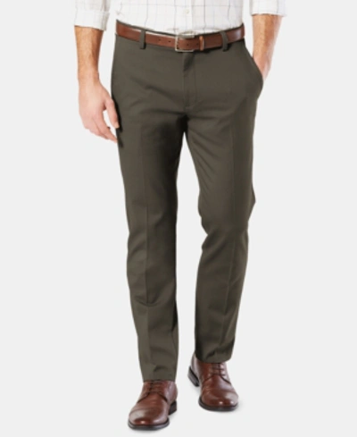 Dockers Men's Easy Slim Fit Khaki Stretch Pants In Olive Grove