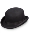 Scala Men's Wool Bowler Hat In Black