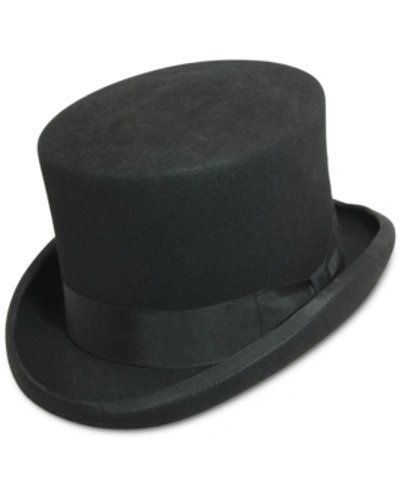 Scala Men's English Top Hat In Black