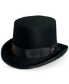 Scala Men's Wool Top Hat In Black