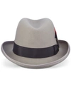 Scala Men's Wool Homburg Hat In Light Grey