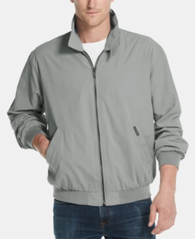 Weatherproof Microfiber Bomber Jacket In Dusty Nickel