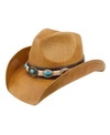 EPOCH HATS COMPANY ANGELA & WILLIAM COWBOY HAT WITH TRIM BAND AND STUDS