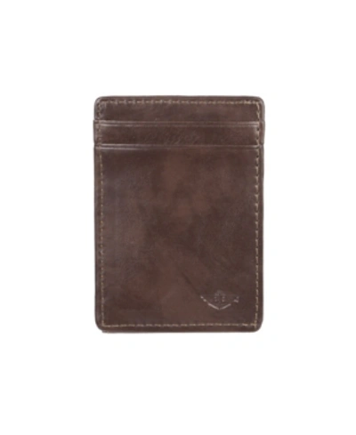 Dockers Men's  Rfid Front Pocket Wallet In Brown
