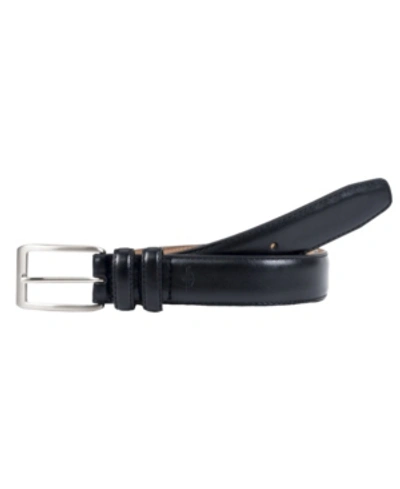 Dockers Leather Dress Men's Belt With Double Belt Loop In Black