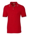 Cutter & Buck Advantage Classic Fit Tipped Drytec Polo In Red