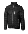 Cutter & Buck Rainier Primaloft Mens Big And Tall Eco Insulated Puffer Jacket In Black