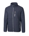 Cutter & Buck Rainier Primaloft Mens Big And Tall Eco Insulated Puffer Jacket In Blue