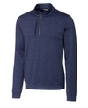 Cutter & Buck Stealth Quarter Zip Pullover In Navy