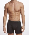 Stanfield's Men's Supreme Cotton Blend Boxer Briefs, Pack Of 2 In Black
