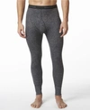 Stanfield's Men's 2 Layer Merino Wool Blend Thermal Long Johns In Charcoal
