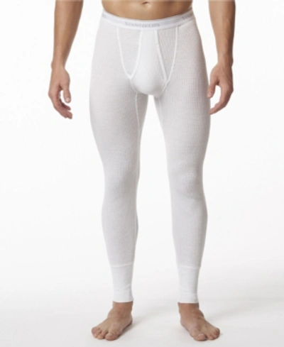 Stanfield's Men's Premium Cotton Rib Thermal Long Underwear In White