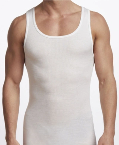 Stanfield's Premium Cotton Men's 2 Pack Tank Top, Plus In White