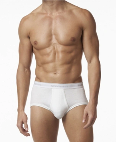 Stanfield's Premium Cotton Men's 3 Pack Brief Underwear, Plus In White
