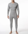 Stanfield's Men's Cotton Long Sleeve Onesie Combination In Heather Gr