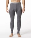 Stanfield's Men's 2 Layer Cotton Blend Thermal Long Johns In Charcoal