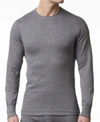 Stanfield's Men's 2 Layer Cotton Blend Thermal Long Sleeve Shirt In Charcoal