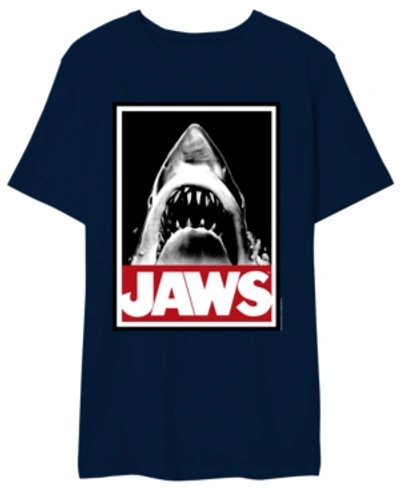 Hybrid Jaws The Giant Men's Graphic Tee In Navy