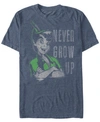 TINKERBELL DISNEY MEN'S PETER PAN NEVER GROW UP VINTAGE PORTRAIT SHORT SLEEVE T-SHIRT