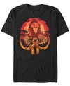 LION KING DISNEY MEN'S THE LION KING TREACHEROUS ROAD AHEAD SHORT SLEEVE T-SHIRT