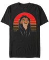 LION KING DISNEY MEN'S THE LION KING SCAR SUNSET PORTRAIT SHORT SLEEVE T-SHIRT