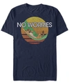 Lion King Disney Men's The  Timon Chillin' No Worries Short Sleeve T-shirt In Navy