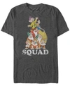 Disney Princess Disney Men's Snow White Dwarf Squad Goals Short Sleeve T-shirt In Charcoal H