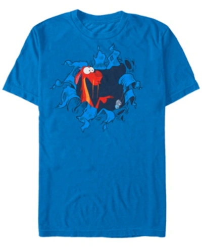 Disney Princess Disney Men's Mulan Oh Mushu Short Sleeve T-shirt In Royal